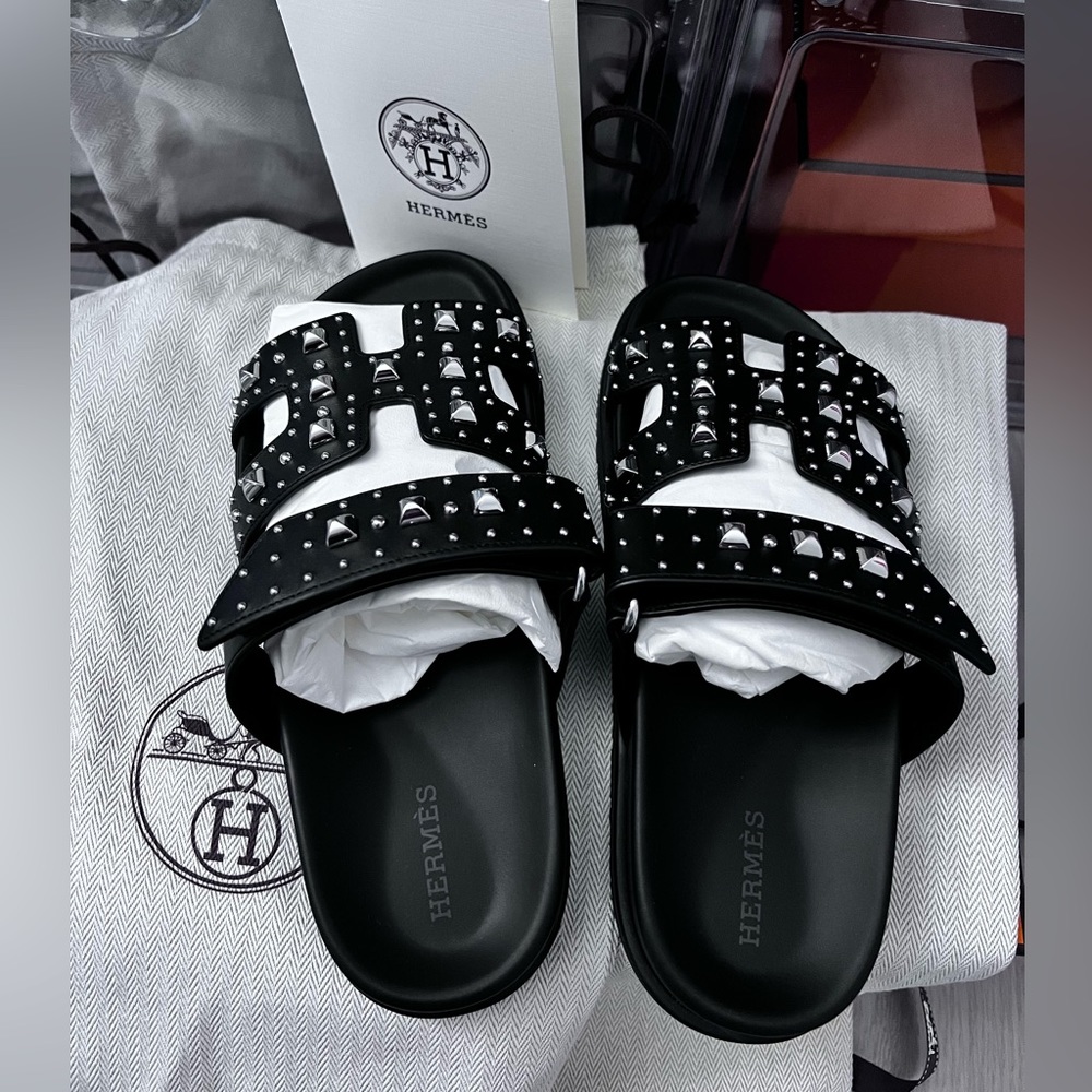 Hermes Studded Chypre Sz 36